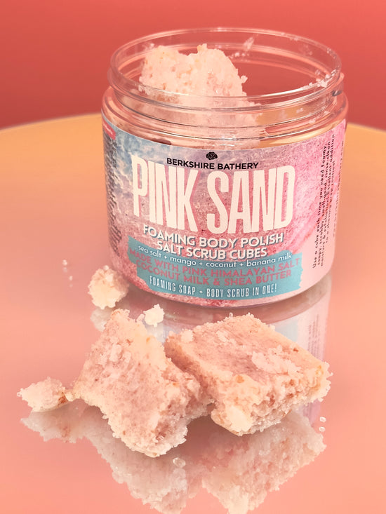 PINK SAND | 16oz Foaming Salt Scrub Cubes