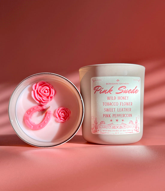 PINK SUEDE | Sweet Spiced Floral - 16oz Wood Wick Candle
