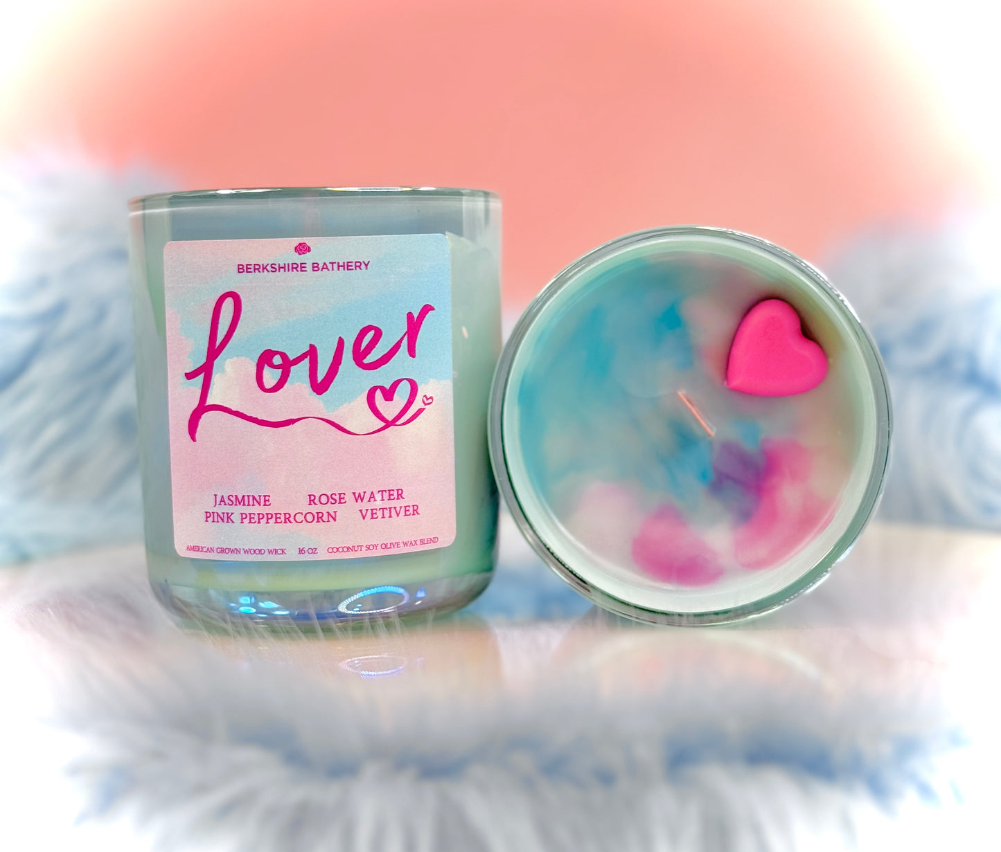 Taylor Swift lover candle wood wick pink candle eras tour lover live in Paris swiftie swiftiews heart shaped valentines day valentine lover candle valentines candle pink heart taylor swift lover live in Paris vinyl lover cotton candy eras tour Taylor