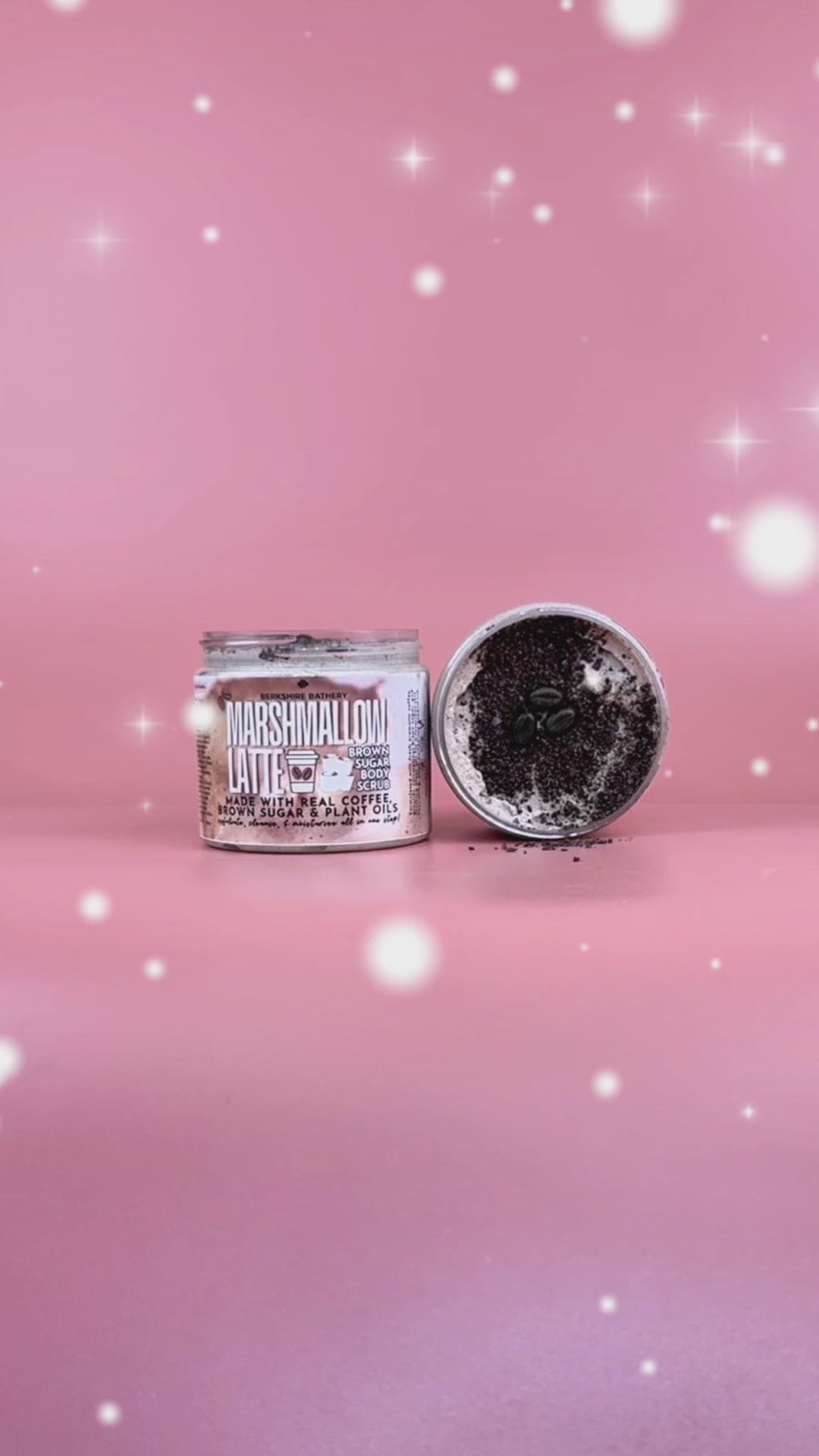 MARSHMALLOW LATTE | JUMBO 16 oz Brown Sugar Body Scrub - Made With REAL Coffee!