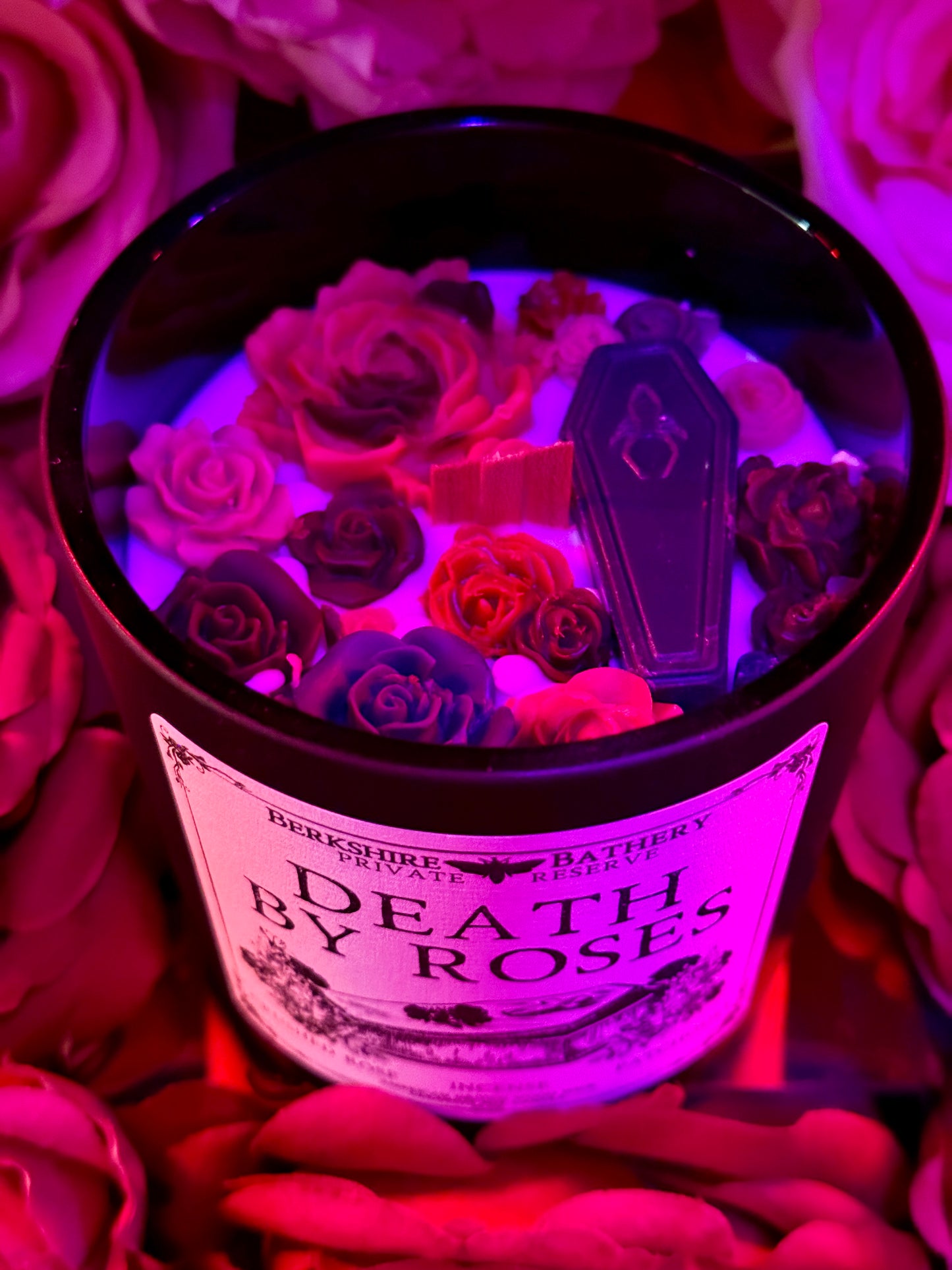 DEATH BY ROSES | Smoky Floral - 16oz Wood Wick Candle