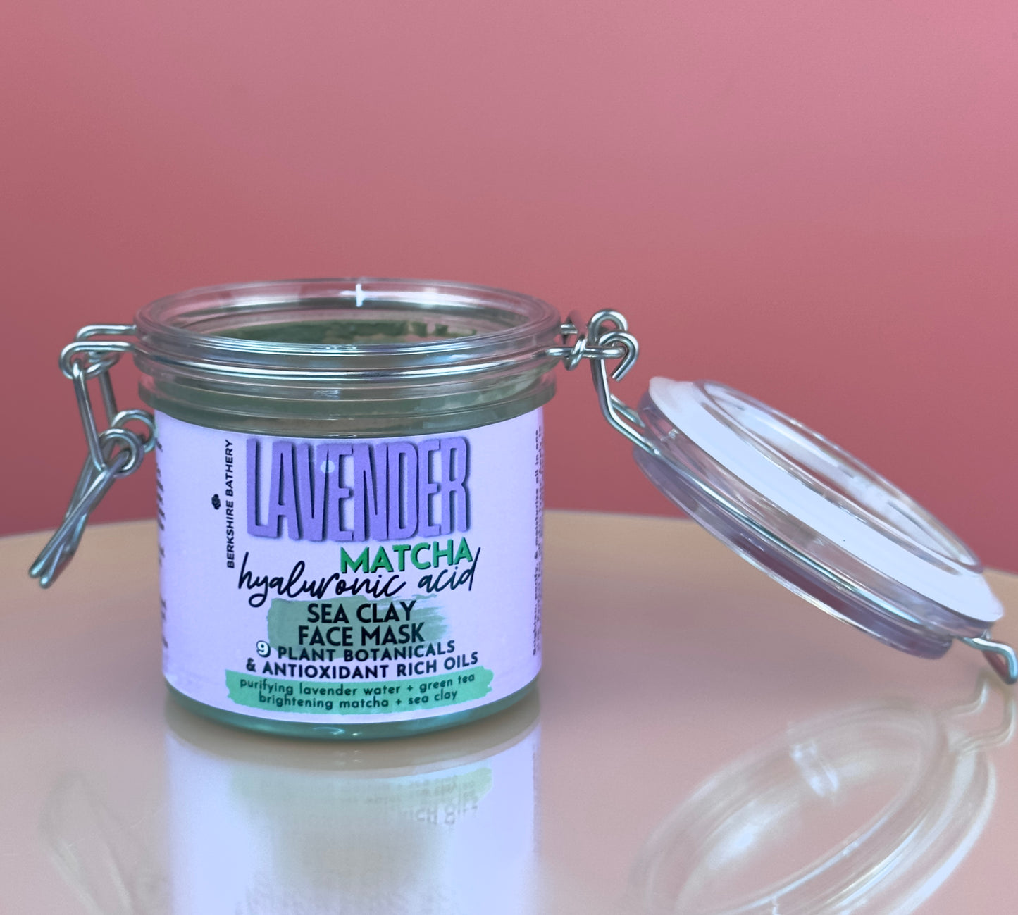 LAVENDER MATCHA | Hyaluronic Acid Brightening Sea Clay Face Mask 8oz