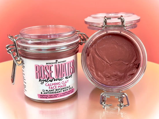 ROSE WATER | Hyaluronic Acid Calming Clay Face Mask 8oz
