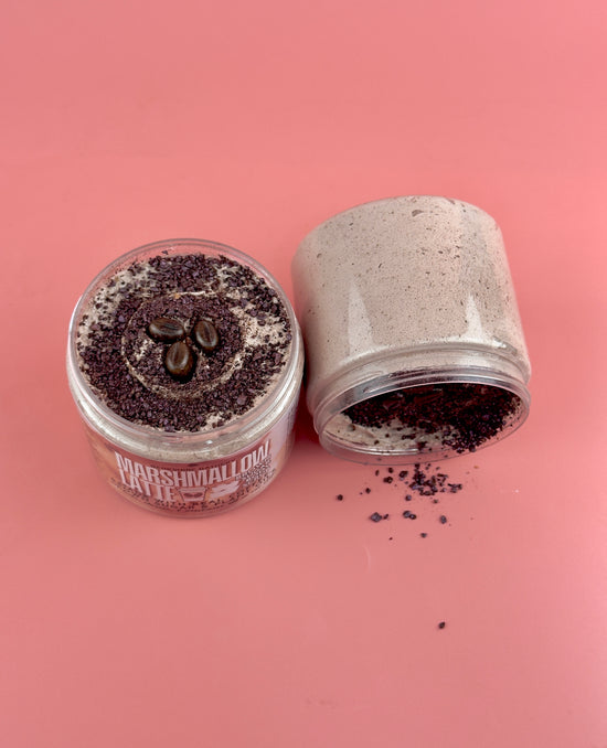 MARSHMALLOW LATTE | JUMBO 16 oz Brown Sugar Body Scrub - Made With REAL Coffee!