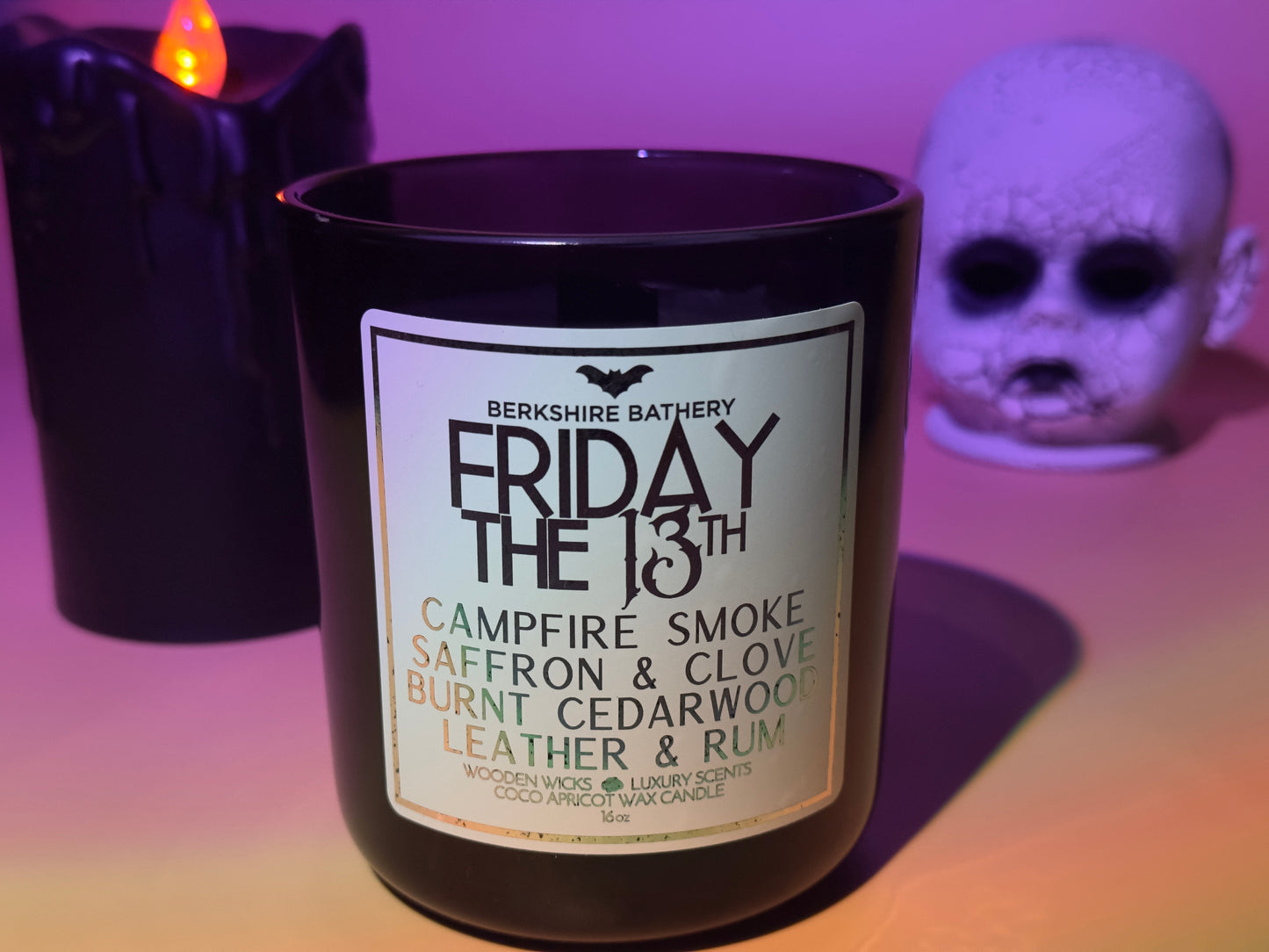 Load image into Gallery viewer, FRIDAY THE 13TH | 16oz Wood Wick Candle
