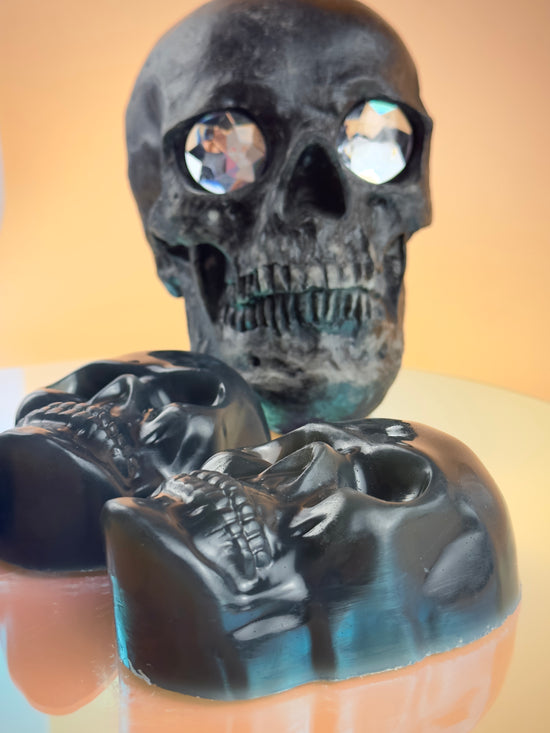 TRICK OR TREAT | XXL Skull Shaped Scented Activated Charcoal Bar Soap