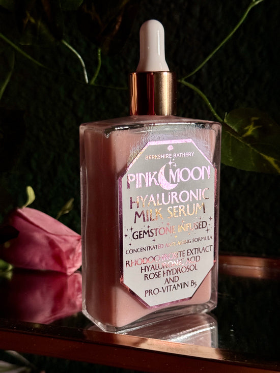 PINK MOON | Gemstone Infused Hyaluronic Milk Serum - 3.40 oz