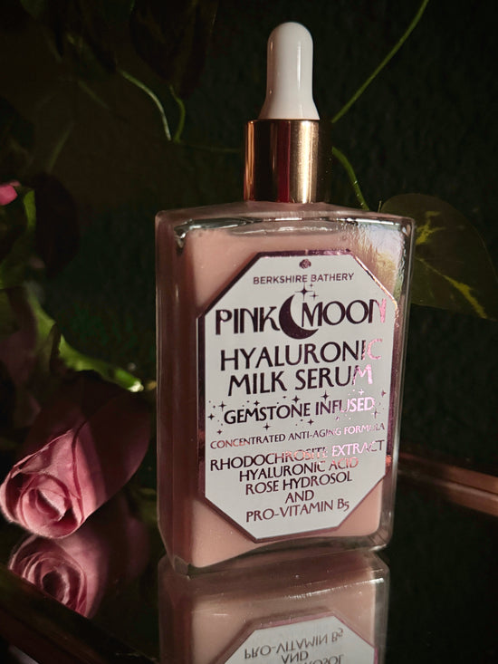 PINK MOON | Gemstone Infused Hyaluronic Milk Serum - 3.40 oz
