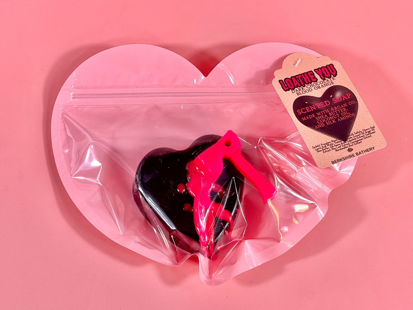 LOATHE YOU | Chocolate Orange Scented | Black Heart Soap