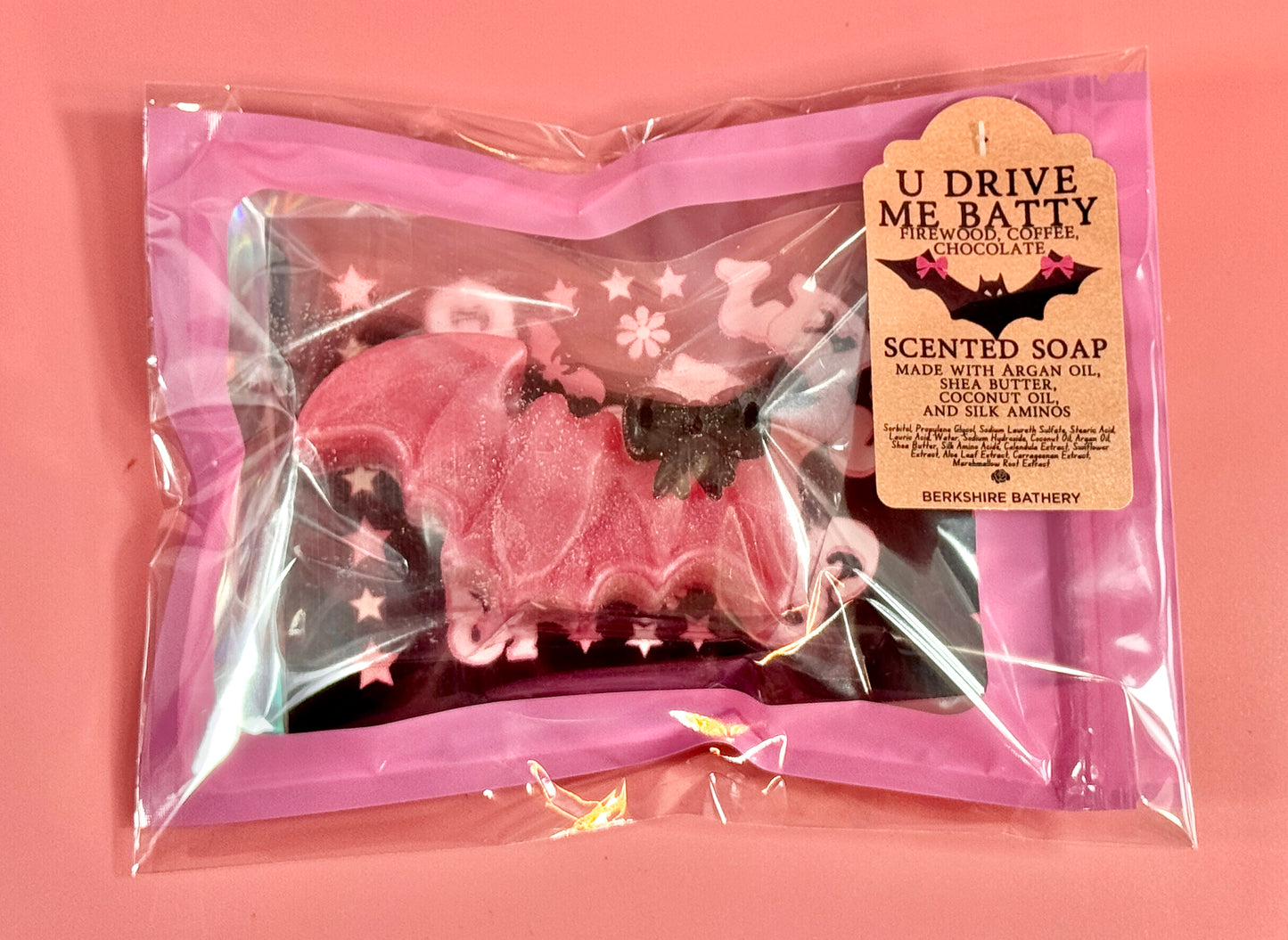 U DRIVE ME BATTY | Smoked Chocolate + Coffee Scented | Bat Shaped Soap