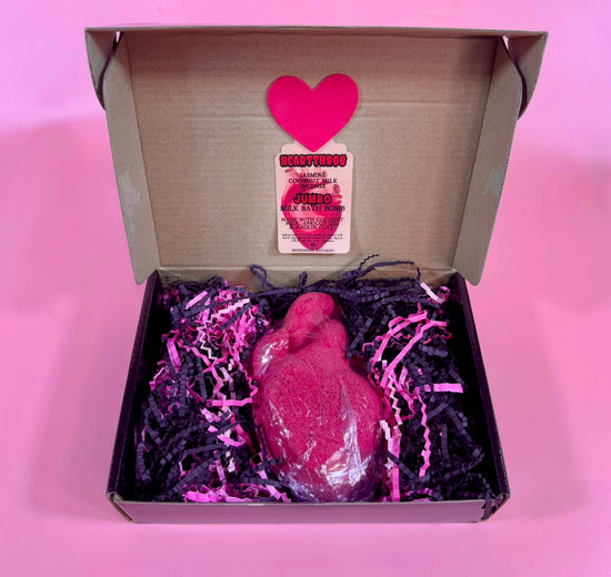 HEART THROB | JUMBO "Bleeding" Anatomical Heart Bath Bomb