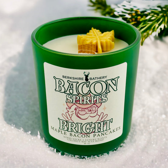 BACON SPIRITS BRIGHT | Maple Bacon Pancakes - 16oz Wood Wick Candle