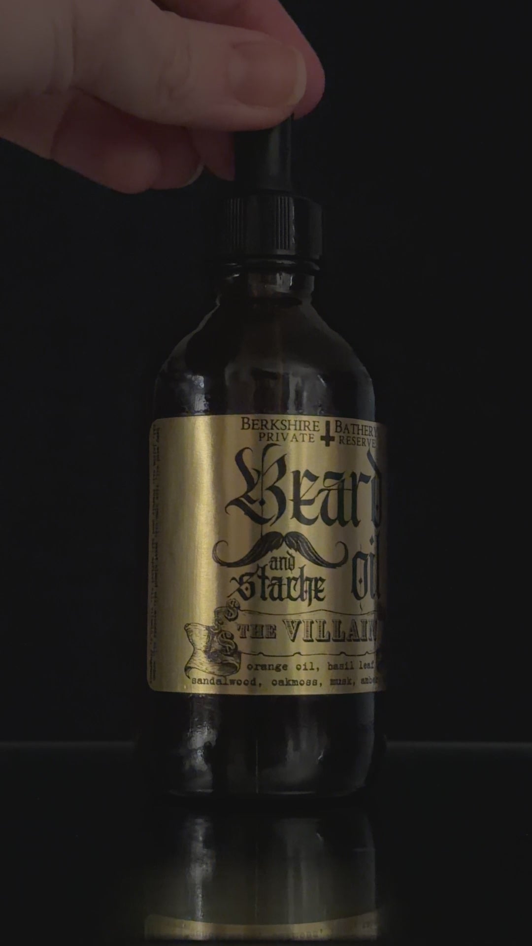 THE VILLAIN | 4oz Sexy AF Beard & 'Stache Oil | Made With Hemp Oil