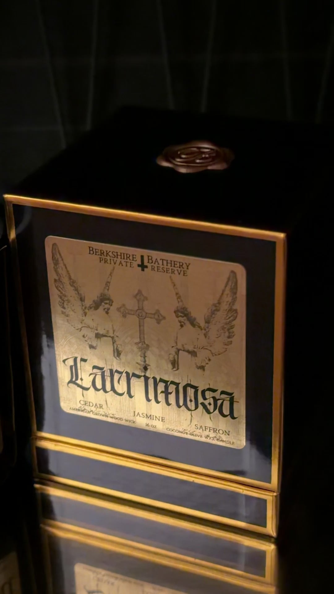 LACRIMOSA | Cedar + Saffron - 16oz Wood Wick Candle