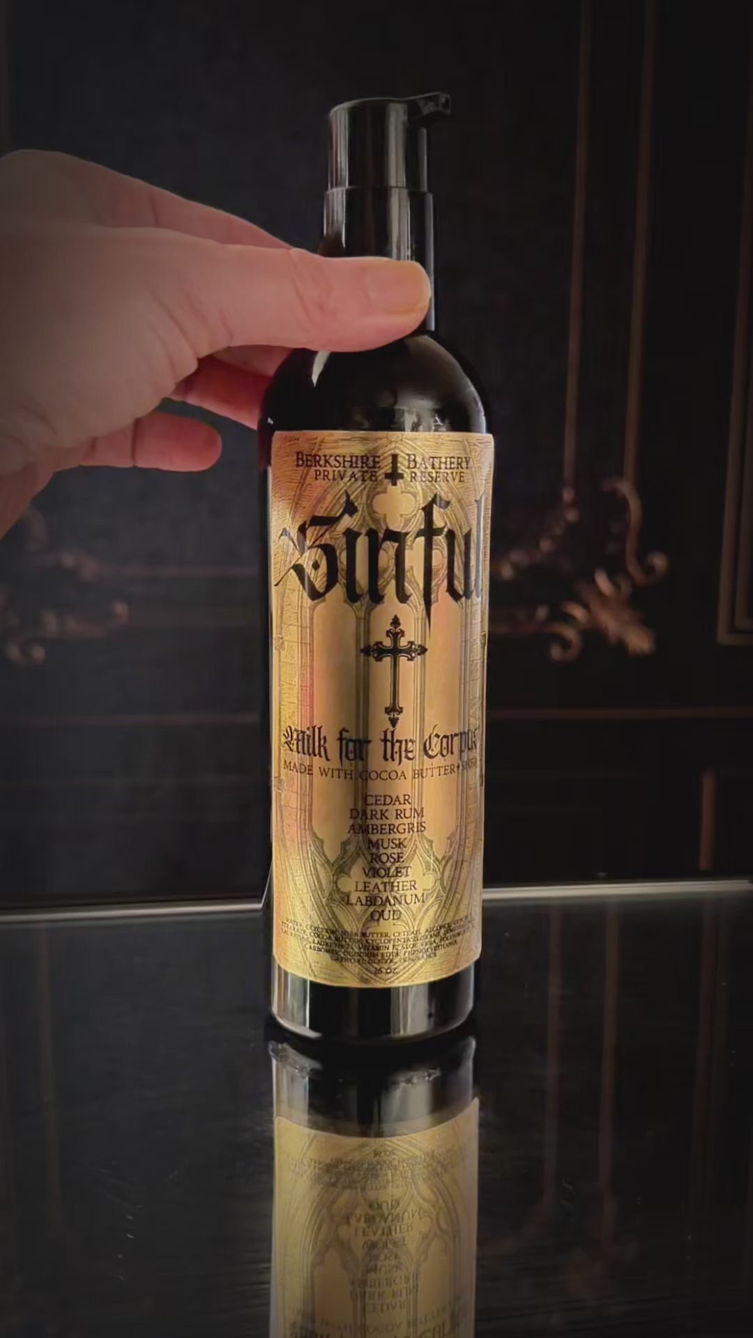 SINFUL | Cedar + Rum - 16oz Cocoa Butter Shea Body Milk Lotion