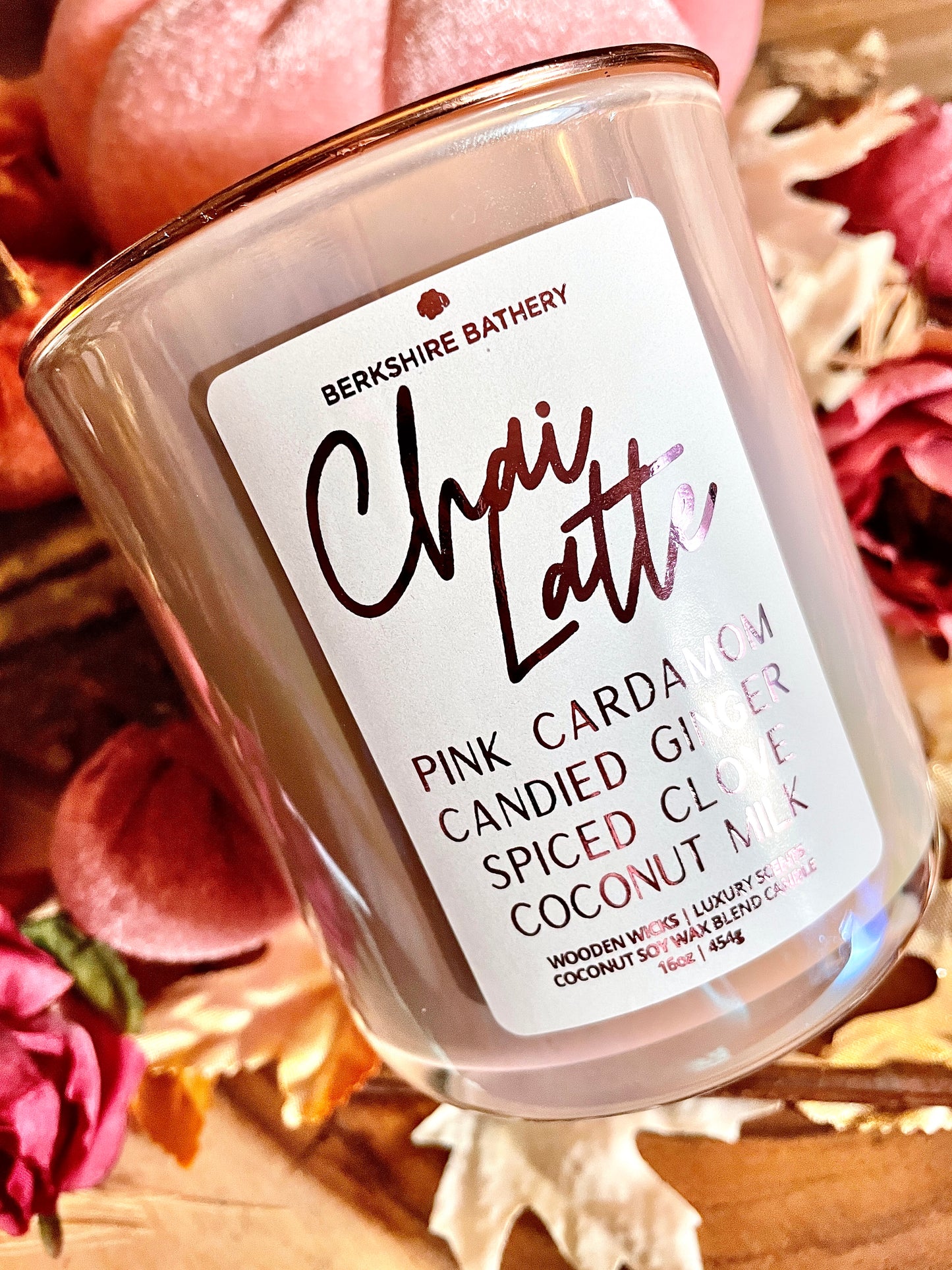 CHAI LATTE | 16oz Wood Wick Candle