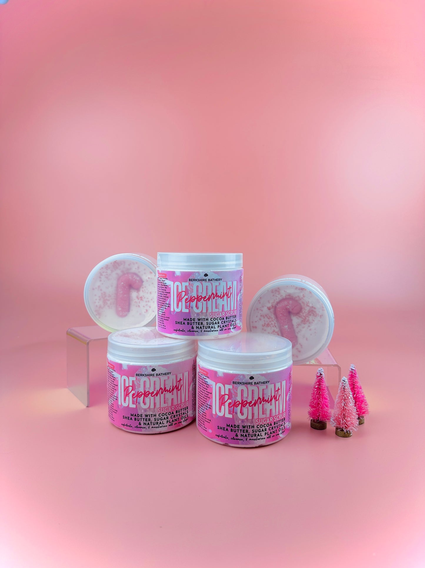 Peppermint Ice Cream | Whipped Sugar Scrub | Made With Cocoa Butter + Shea Butter + Jojoba Oil