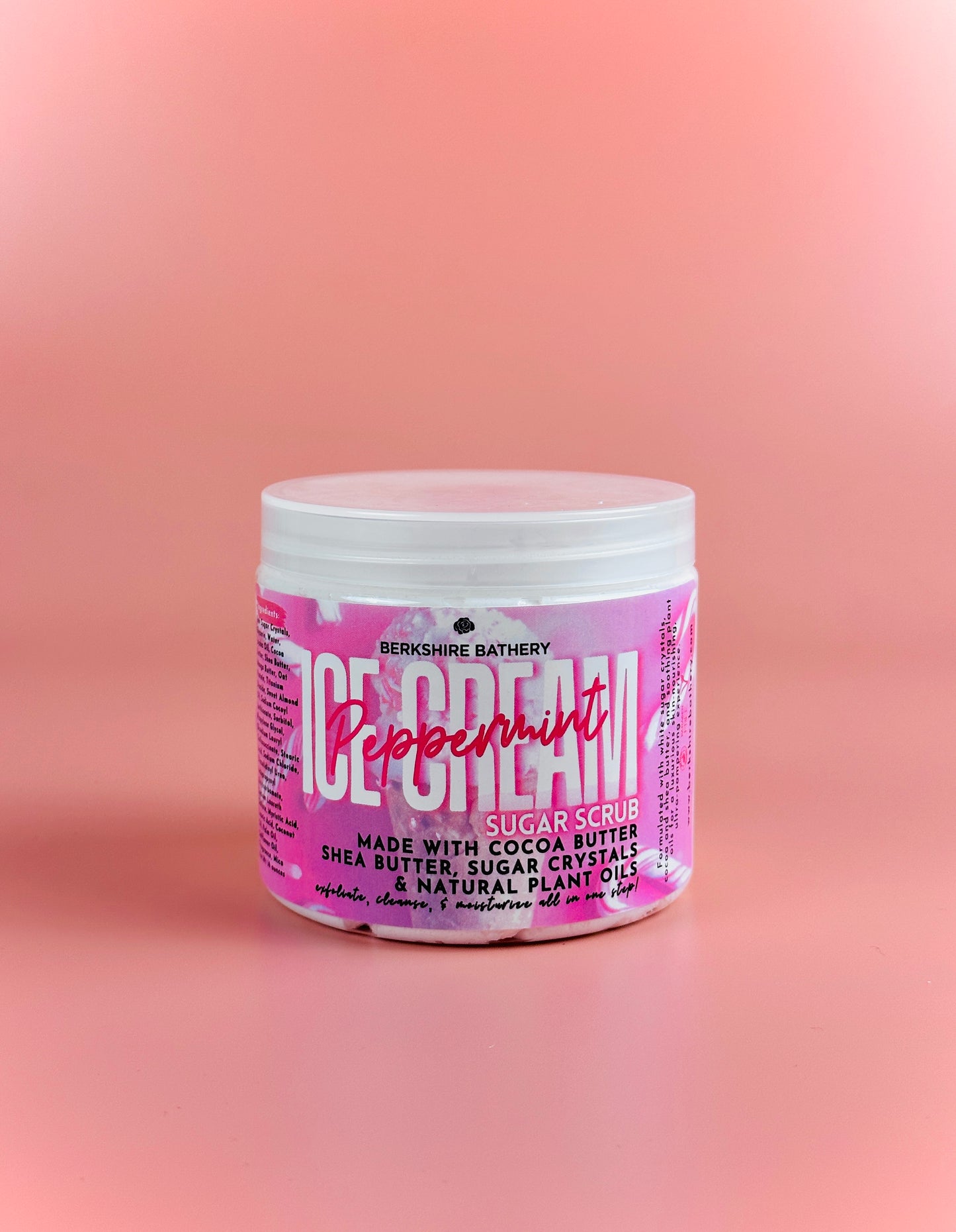 Peppermint Ice Cream | Whipped Sugar Scrub | Made With Cocoa Butter + Shea Butter + Jojoba Oil
