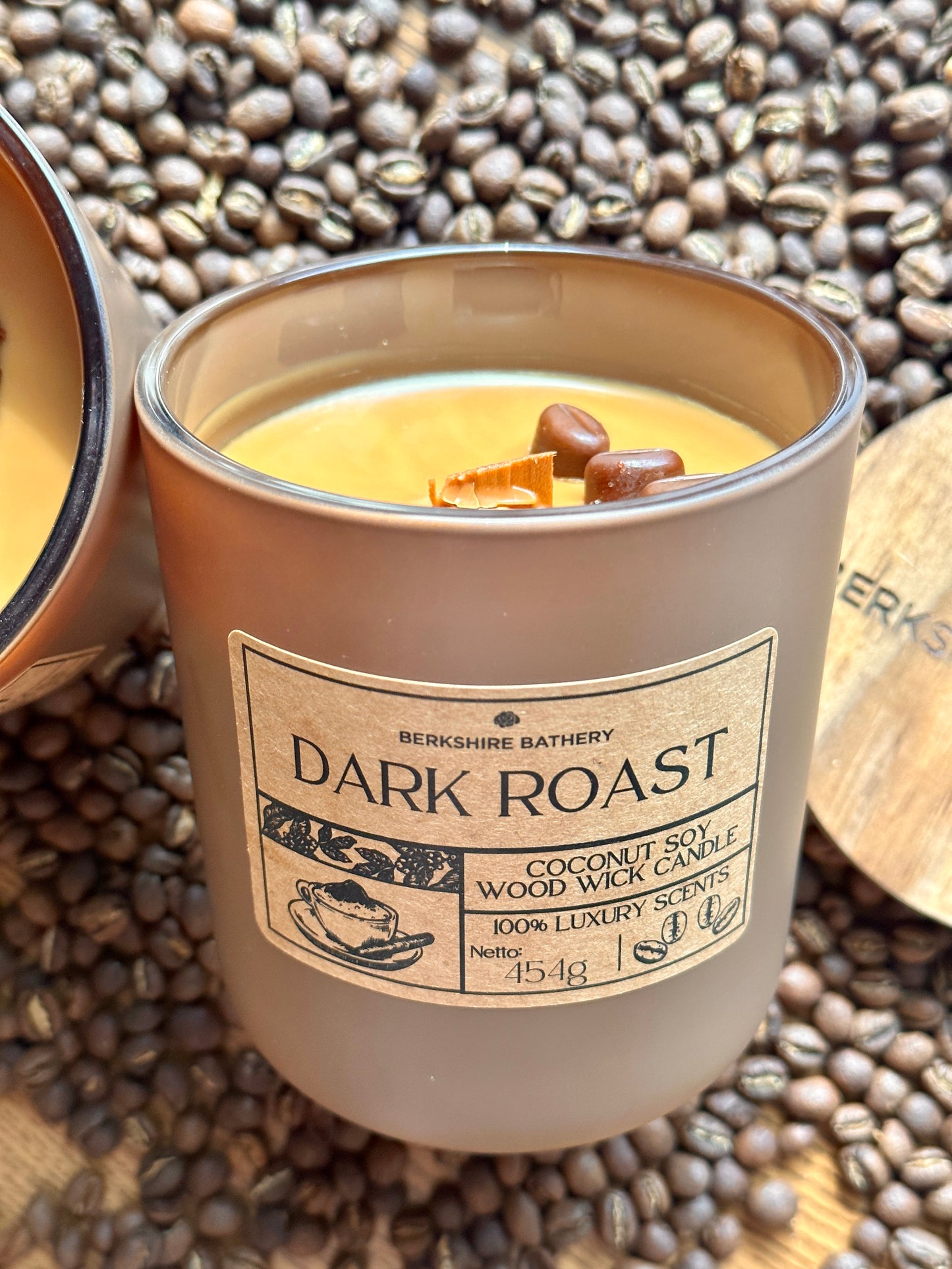 Load image into Gallery viewer, DARK ROAST | 16oz Wood Wick Candle
