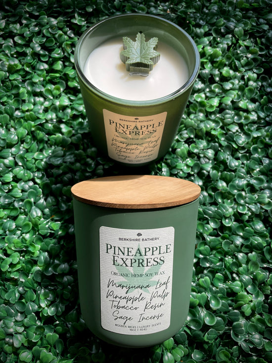 Pineapple Express | Organic HEMP Soy Wax - 16oz Wooden Wick Candle