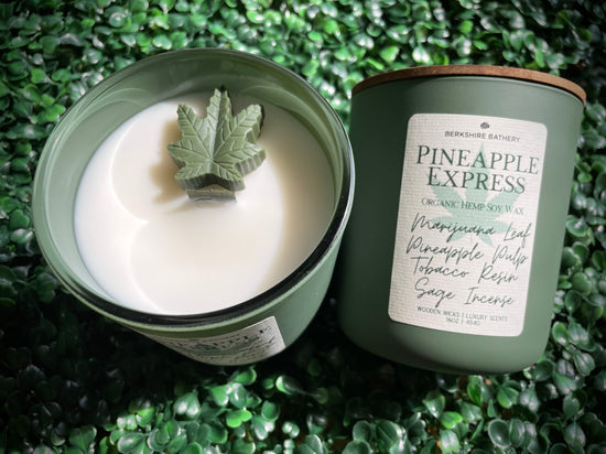 Pineapple Express | Organic HEMP Soy Wax - 16oz Wooden Wick Candle