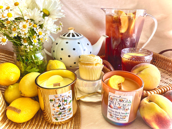 Georgia Peach Tea | 16 oz Wood Wick Candle
